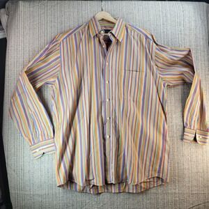 St. Croix Shirt Mens Extra Large‎ Multicolor Stripe Button Down Long Sleeve
